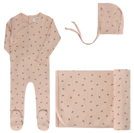 Layette Set Bow Pattern