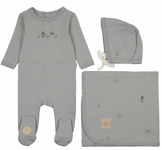 Layette Set Embroidered Garden Boys