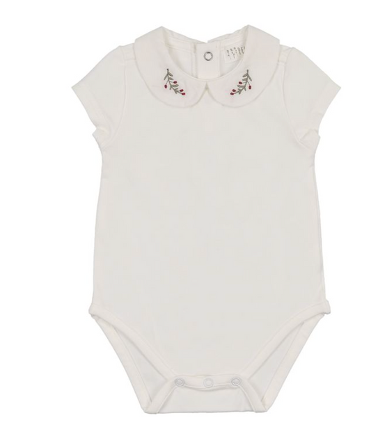 Onesie S/S Embroidered Collar