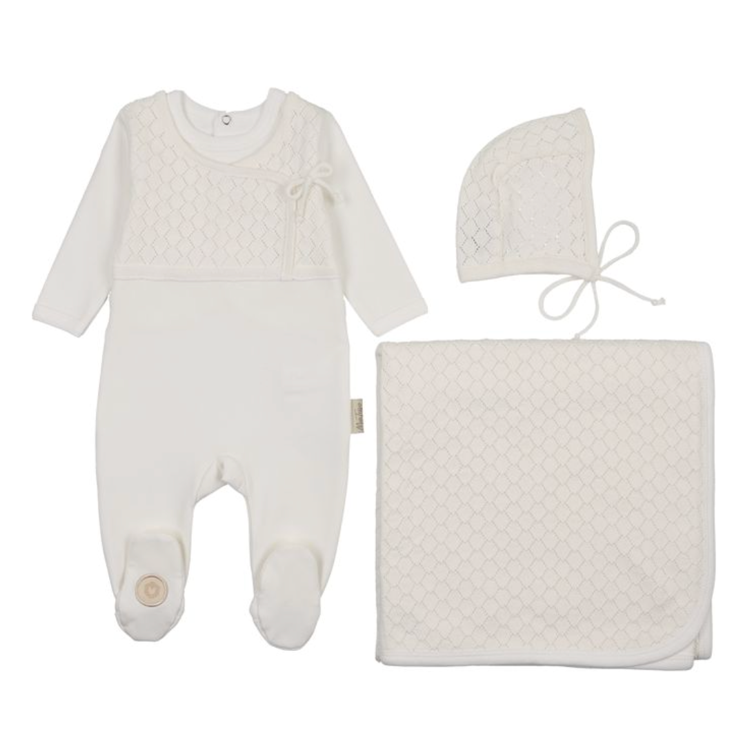 Layette Set Pointelle Wrap