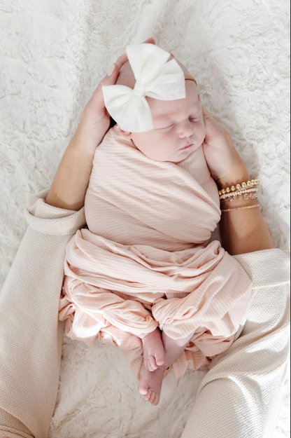 Swaddle Blanket Rosie Ribbed