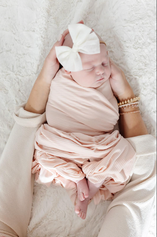 Swaddle Blanket Rosie Ribbed