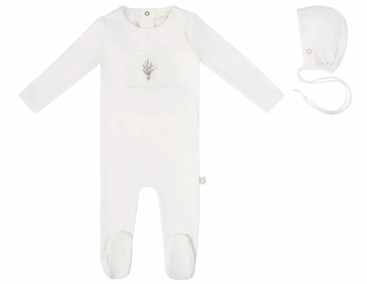 Footie Set Floral Patch