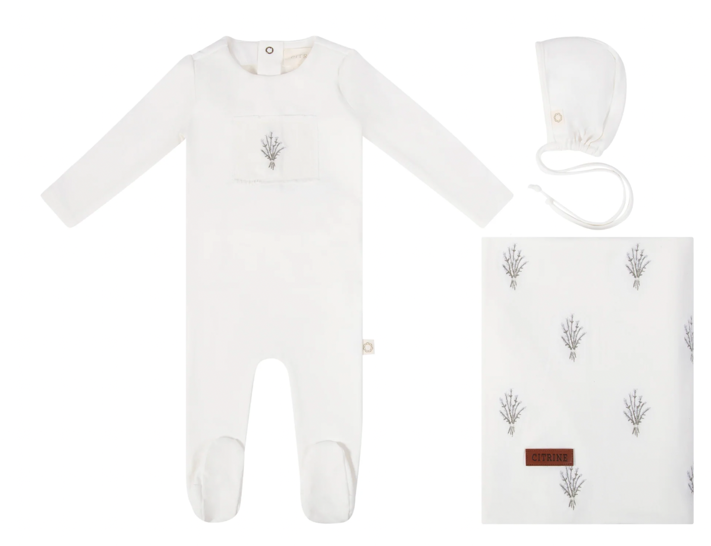 Layette Set Floral Patch