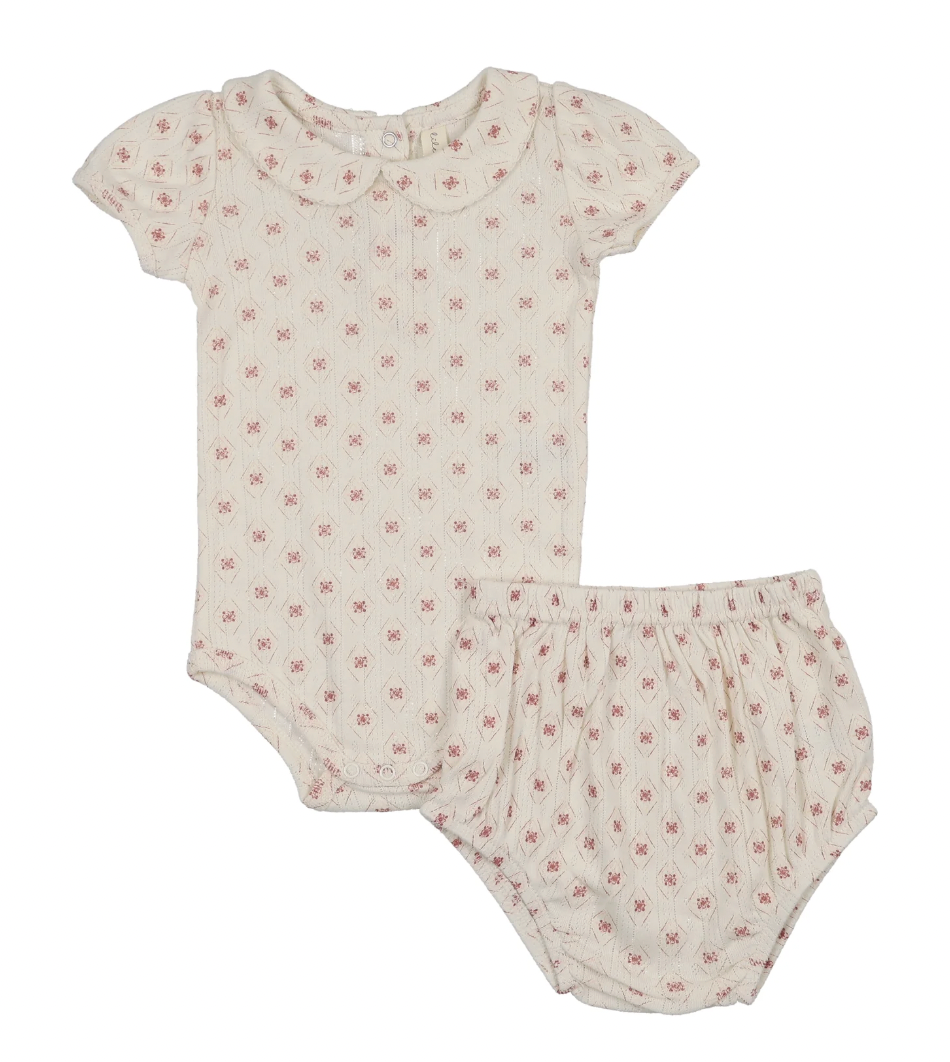 Outfit Set Geo Floral Print