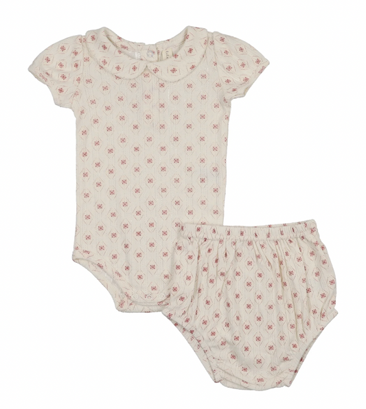 Outfit Set Geo Floral Print