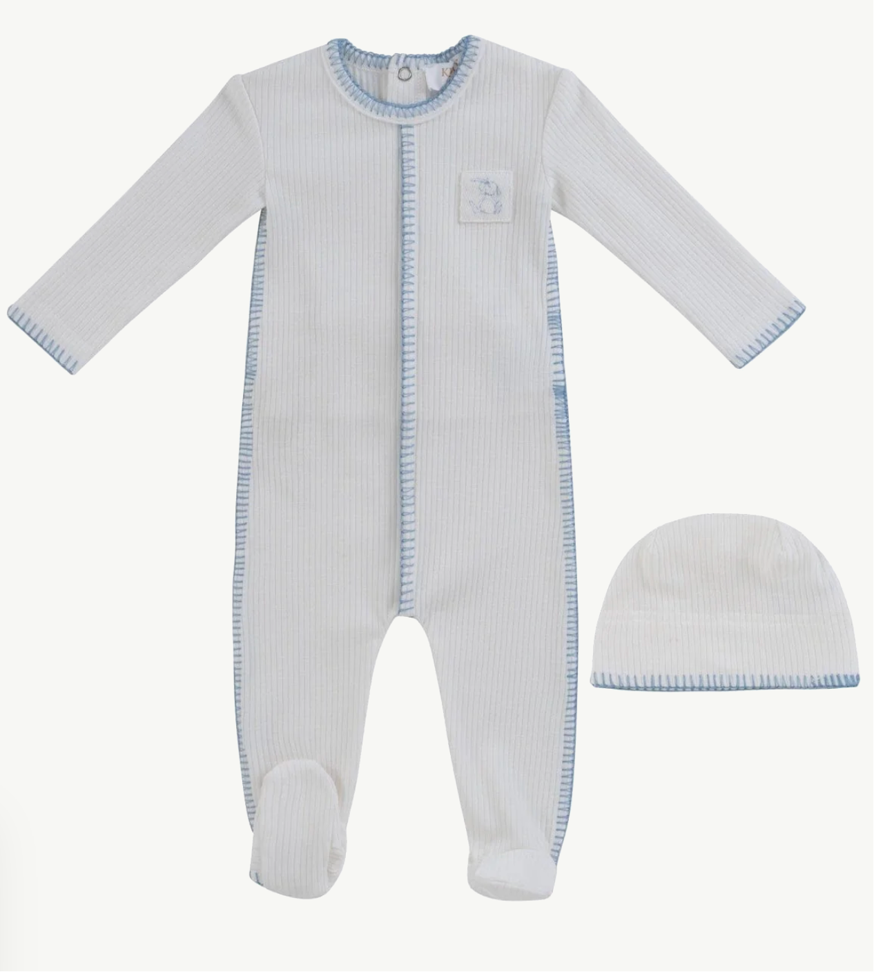 Footie Set Bunny Rib