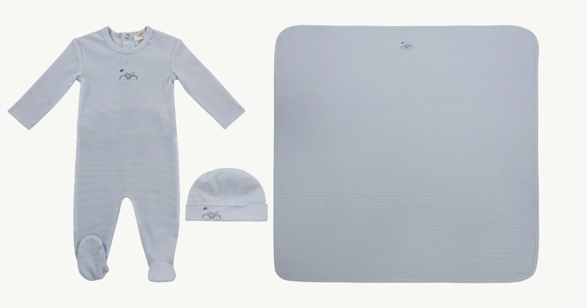 Layette Set Carrera Pinstripe
