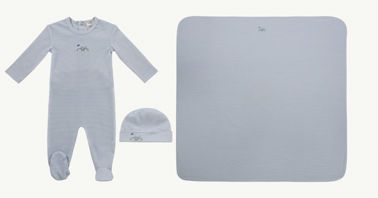 Layette Set Carrera Pinstripe