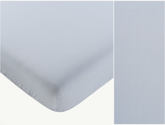 Portable Crib Sheet Carrera Pinstripe