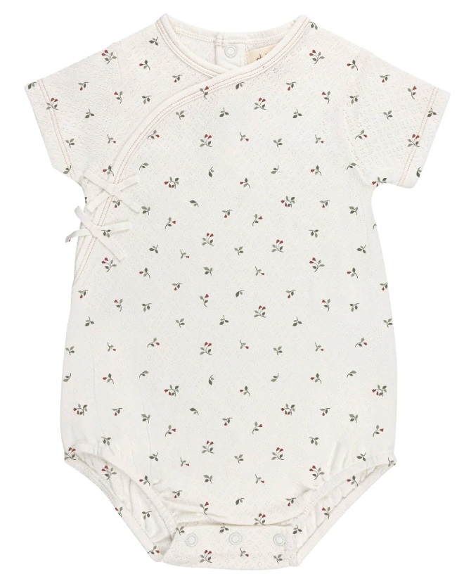 Romper Floral Pointelle