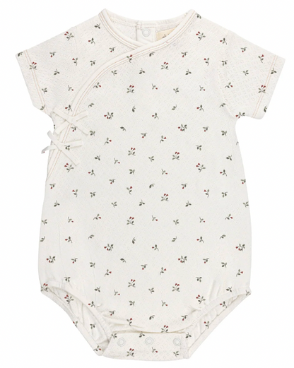 Romper Floral Pointelle