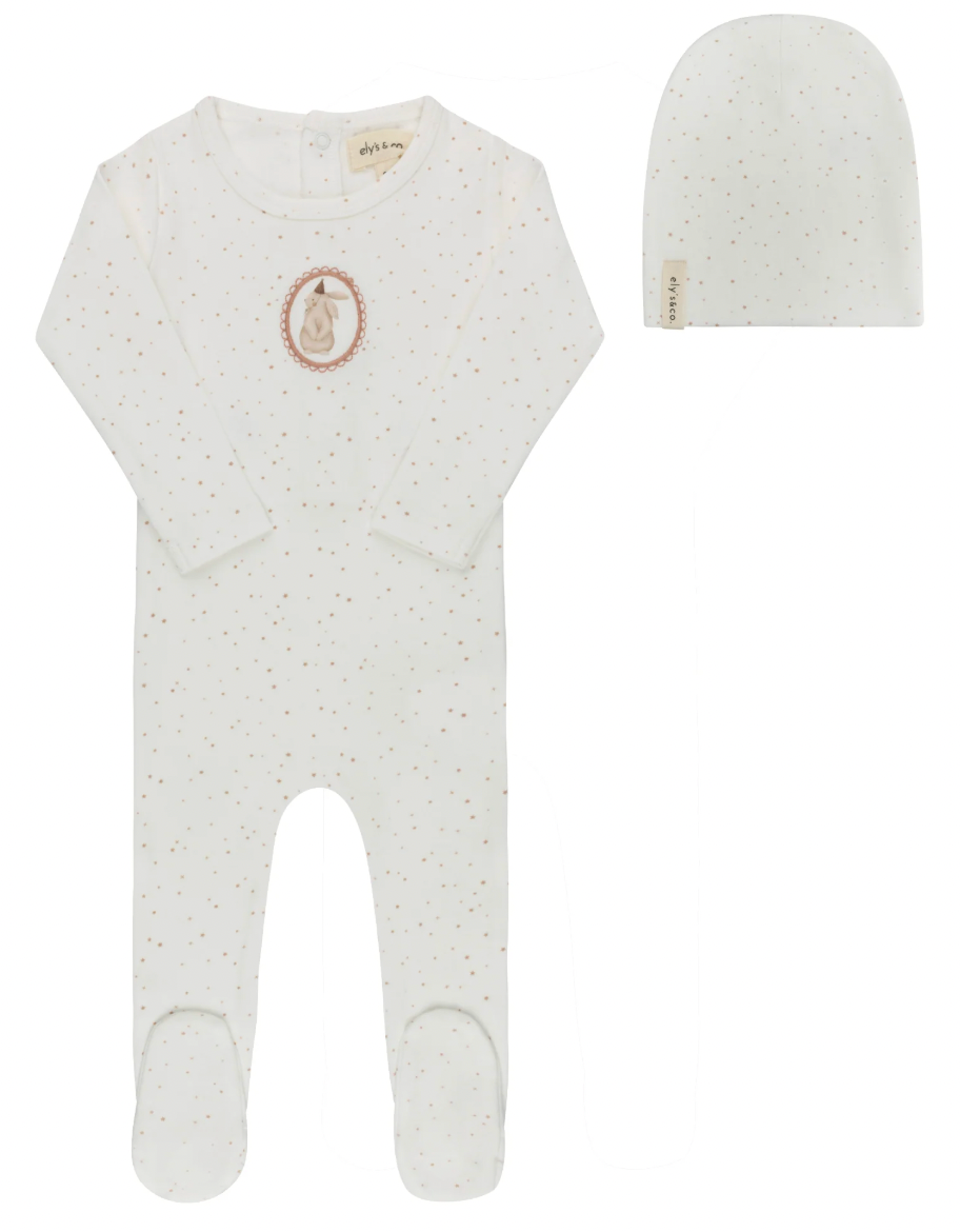Footie Set Cotton Bunny