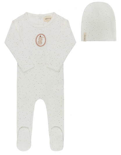 Footie Set Cotton Bunny