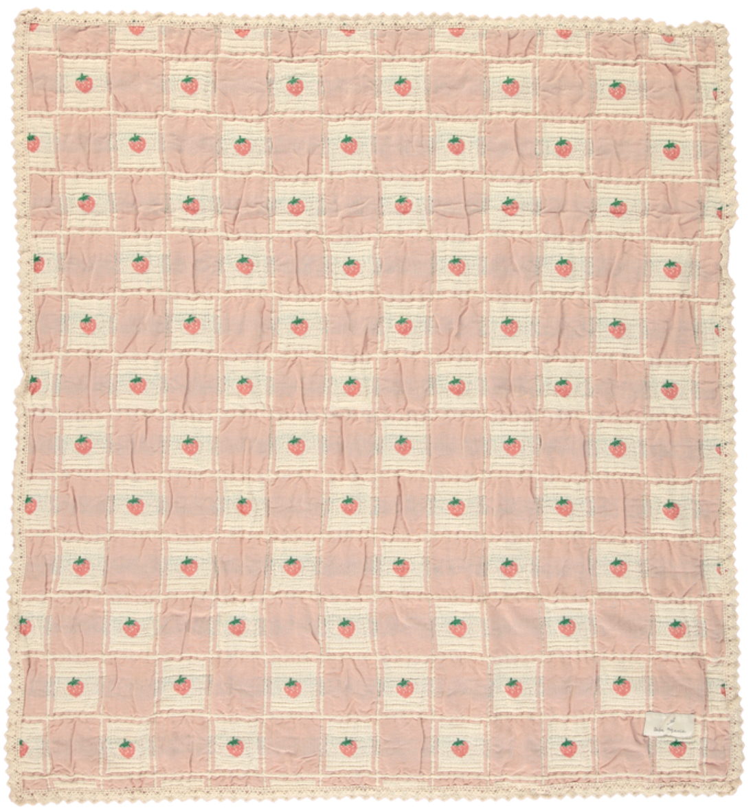 Blanket Strawberry Patchwork