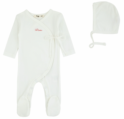 Layette Set Lil Love Embroidered Wrap