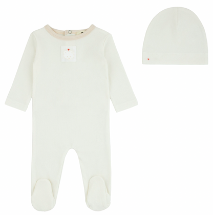 Footie Set Teddy Patch