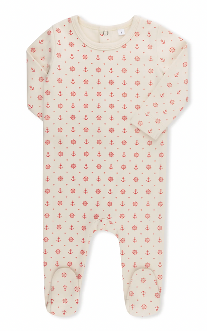 Footie Nautical Patterned