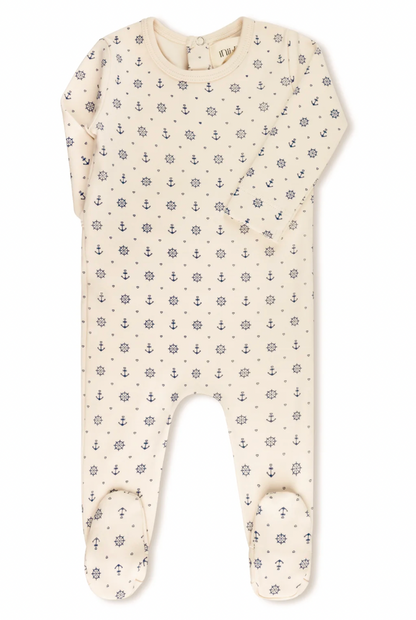 Footie Nautical Patterned