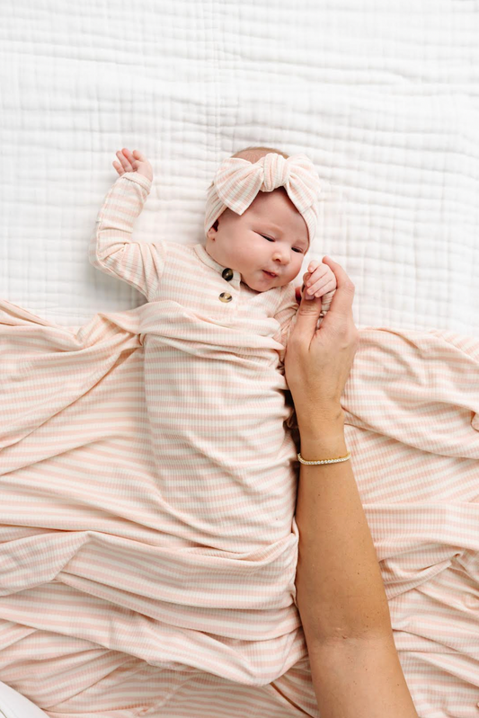 Swaddle Blanket Bailey Ribbed