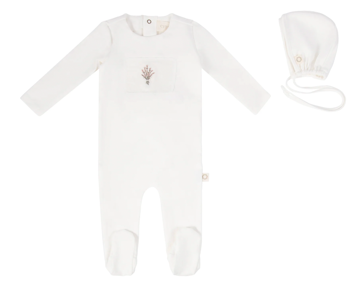 Footie Set Floral Patch