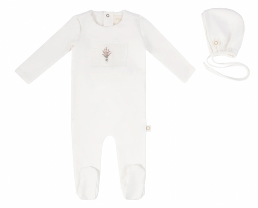 Footie Set Floral Patch