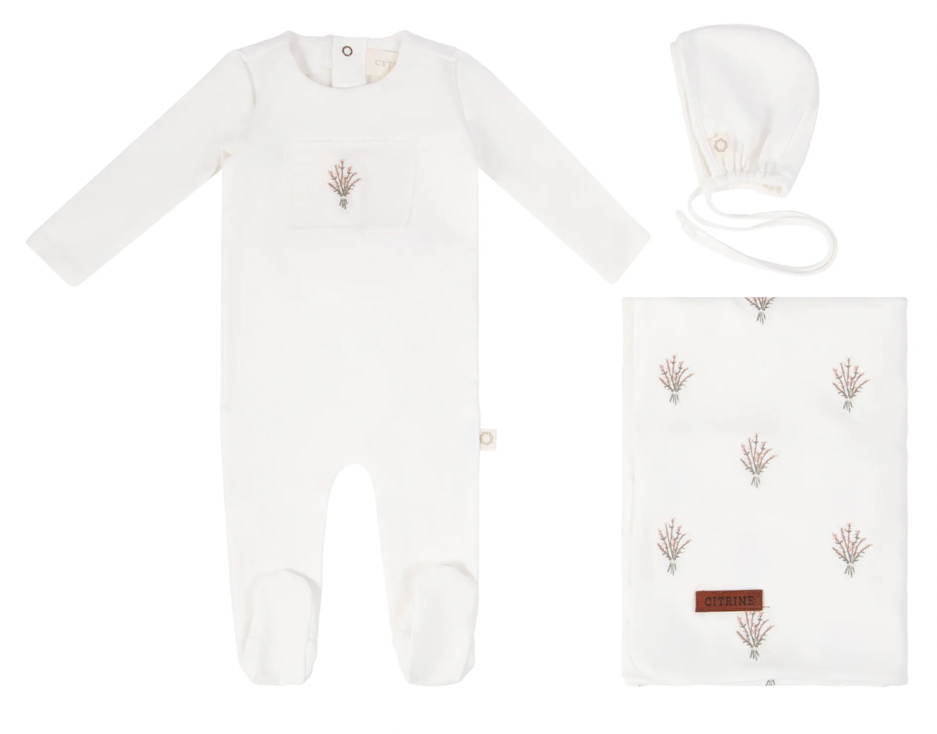 Layette Set Floral Patch