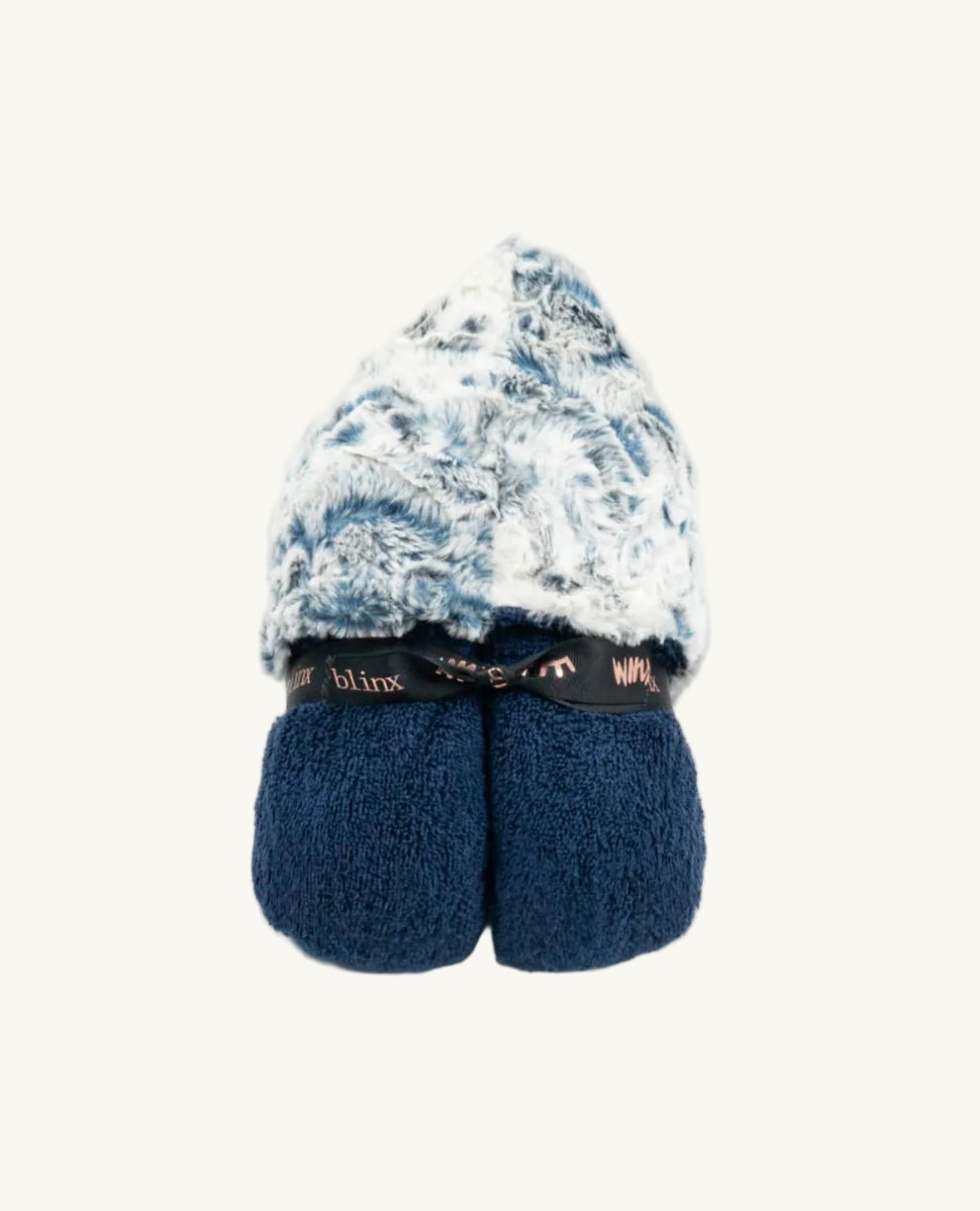 Owl Navy Hooded Towel