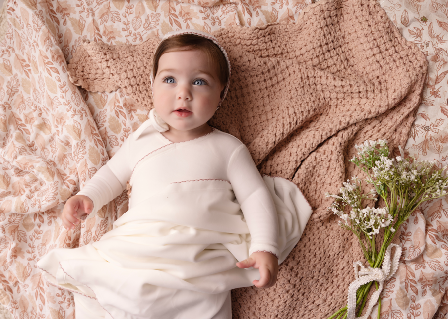 Classic Velour Kimono Layette Set Girls