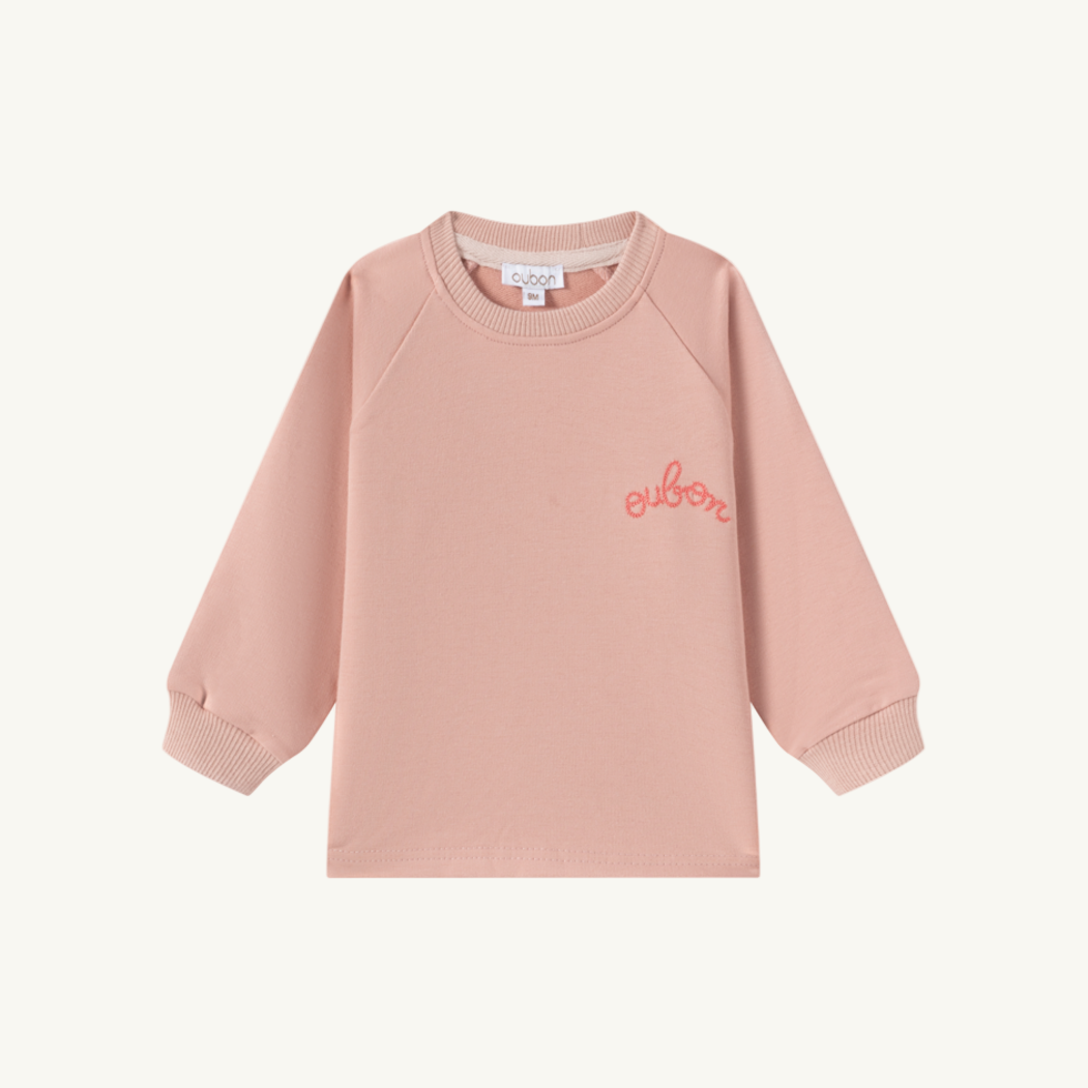 Embroidered Sweat Set Blush