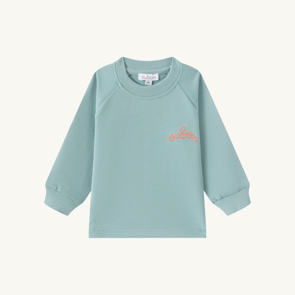 Embroidered Sweat Set Teal