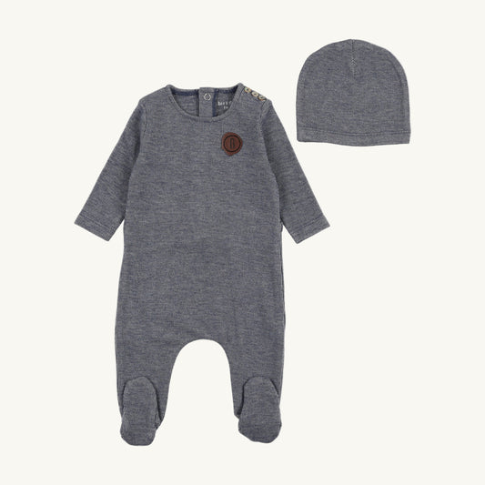 Snuggle Soft Footie/Beanie-Captain Blue
