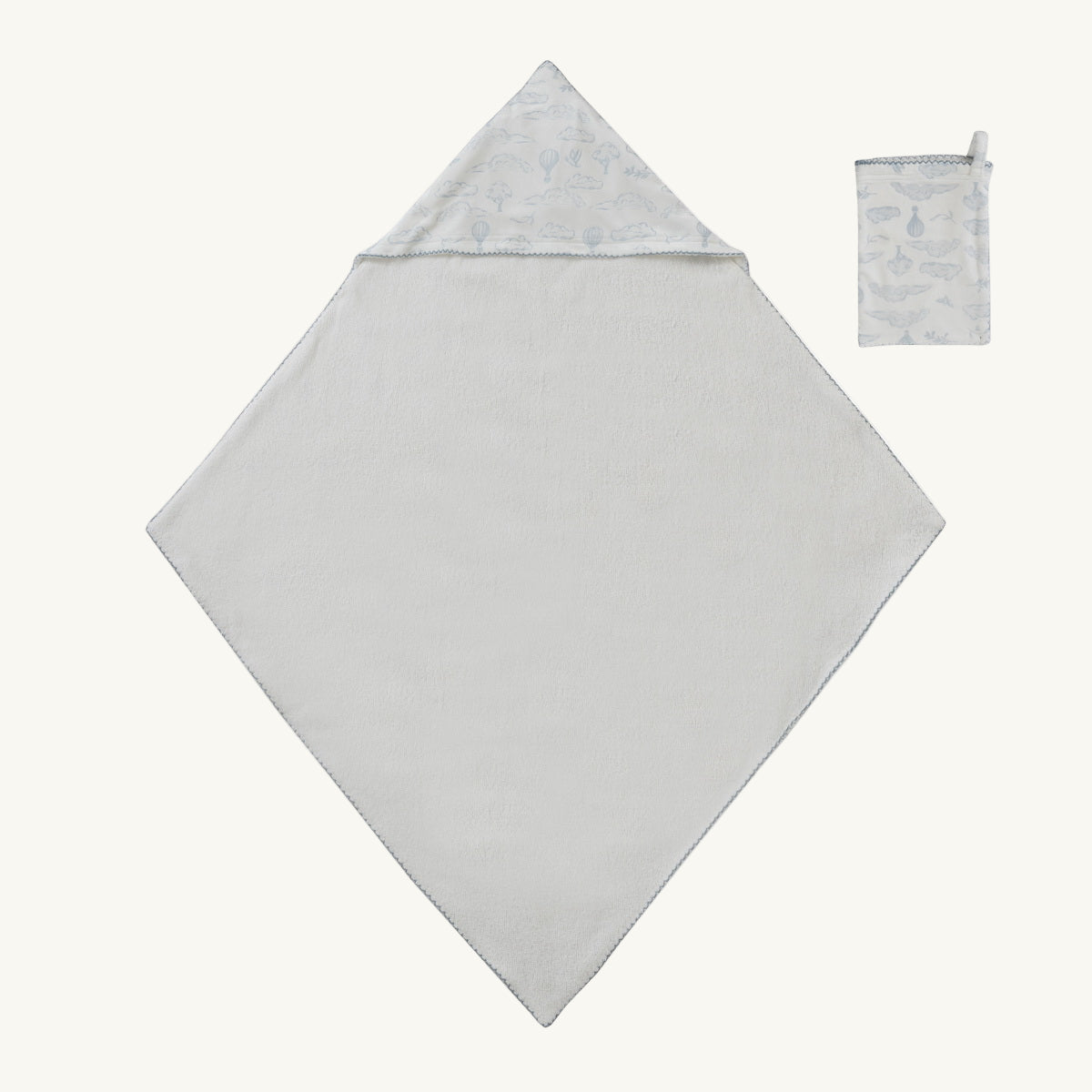 Cloud Nine Towel+Mitt Set