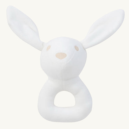 Petit Toile Bunny Rattle Toy