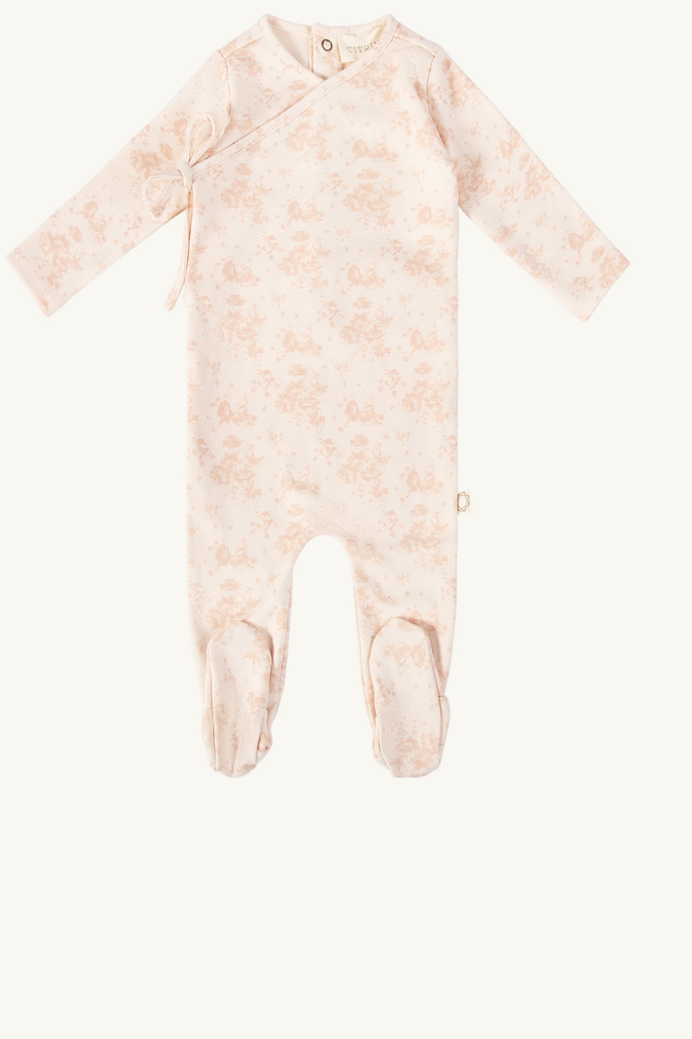 Tonal Floral Footie Set