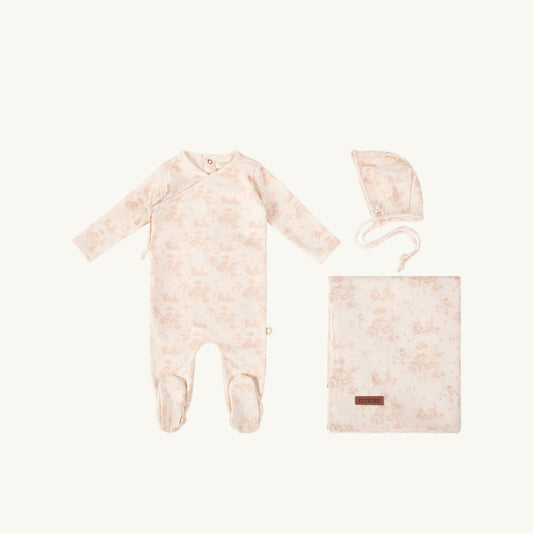 Tonal Floral Layette Set