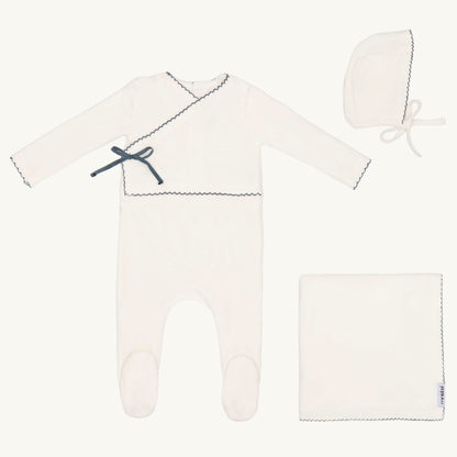 Classic Velour Kimono Layette Set Boys