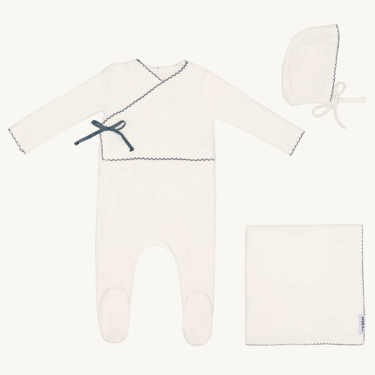 Classic Velour Kimono Layette Set Boys