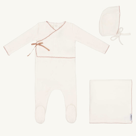 Classic Velour Kimono Layette Set Girls