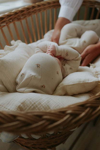 Teddy Bear Print Footie set