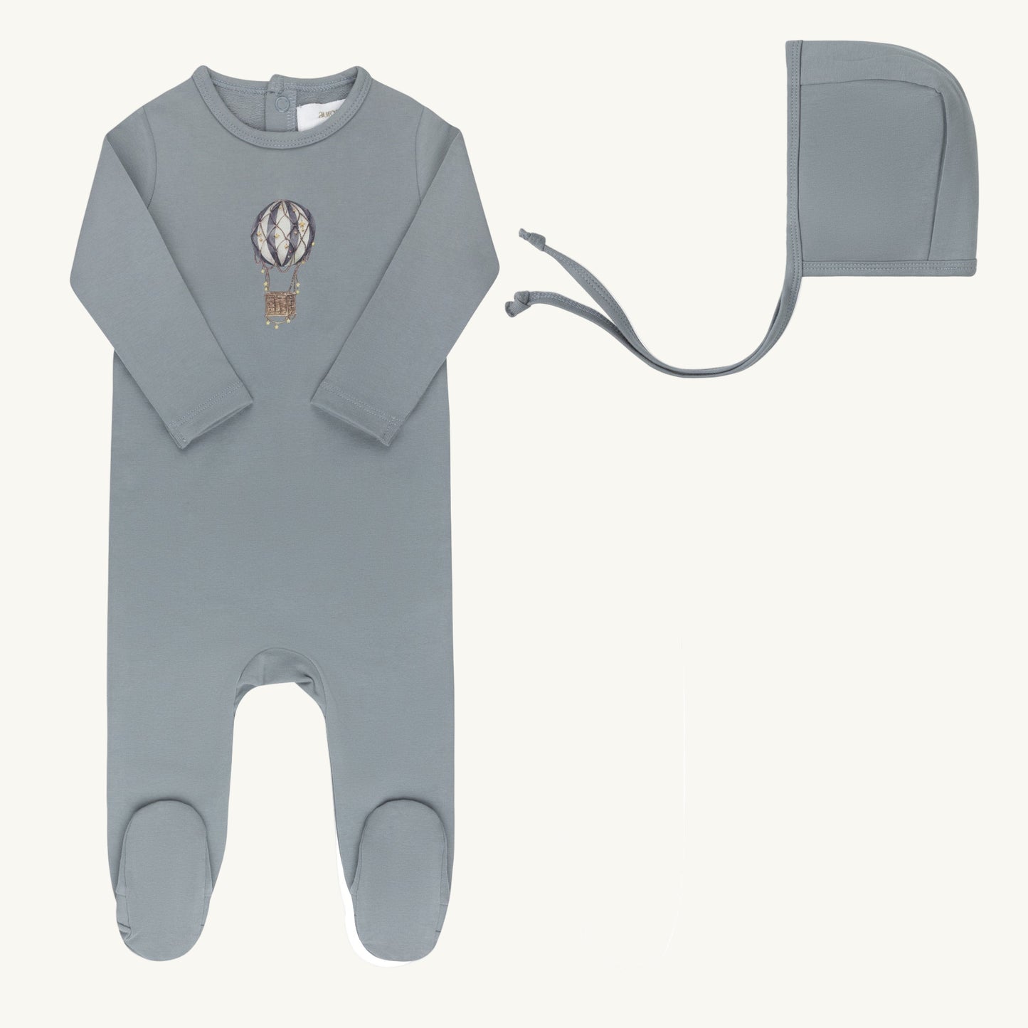 Hot Air Ballon Collection Blue Footie Set