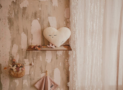 Heart Cream Pillow
