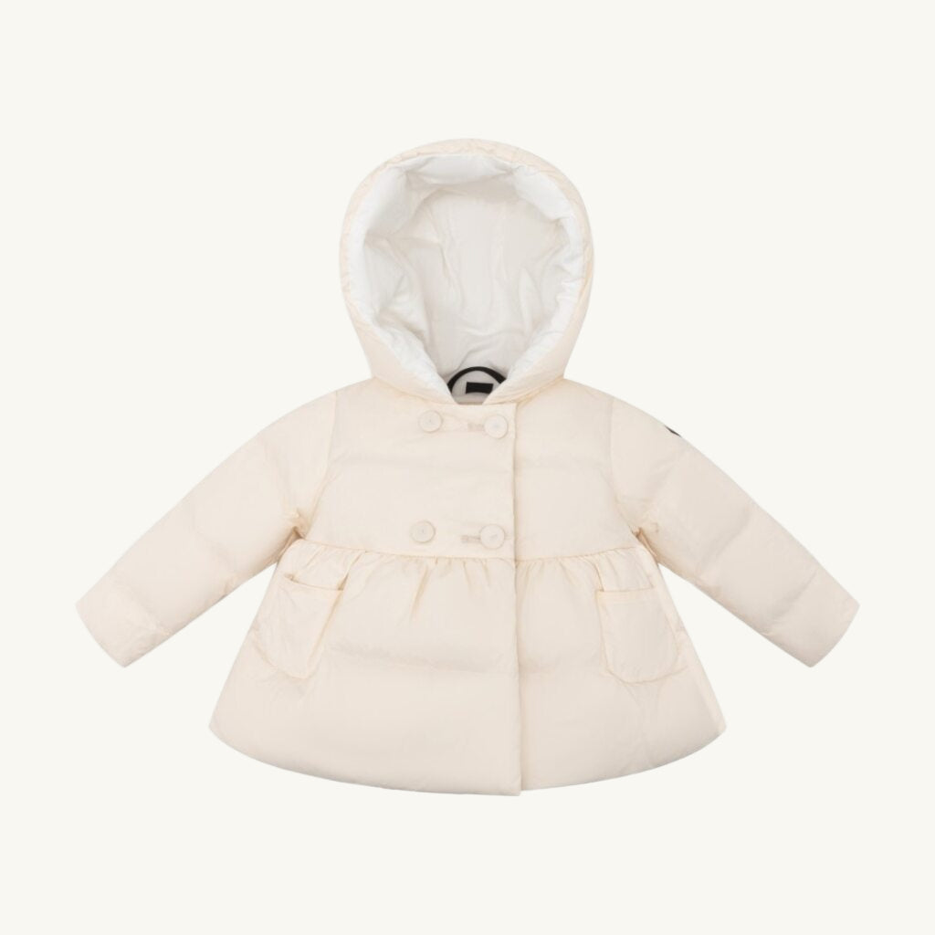 Flared Down Jacket Off White