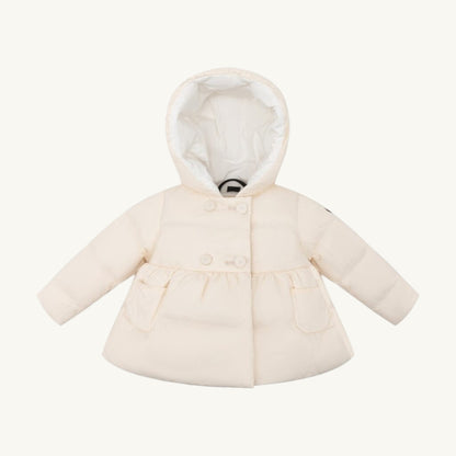 Flared Down Jacket Off White