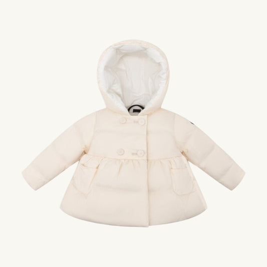 Flared Down Jacket Off White