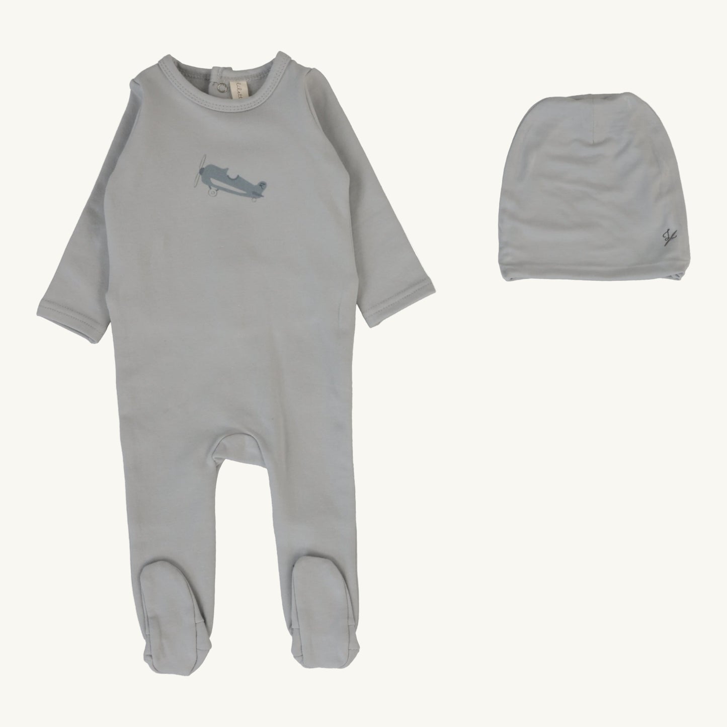 Graphic Footie Set  Pale Blue
