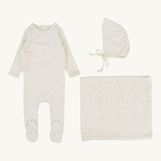Bud Layette Set Cream/Pink