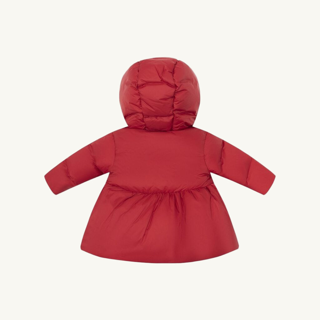 Flared Down Jacket Red