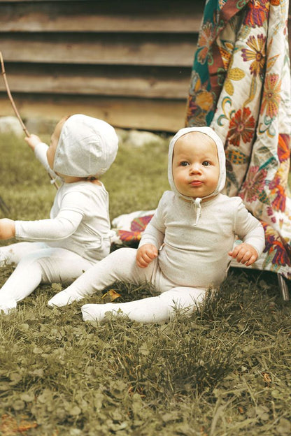 Rose Damask Footie and Hat