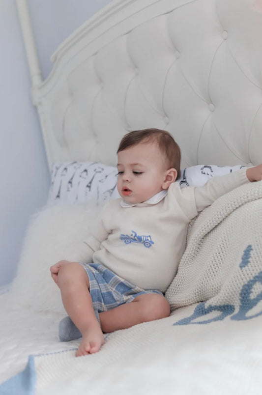 Bebe Blue Baby Blanket